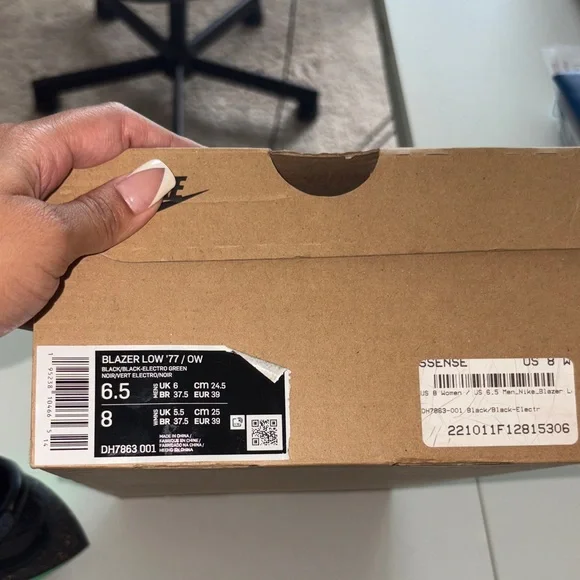 🖤💚Off white Nike collab size 8 blazers - Picture 7 of 9